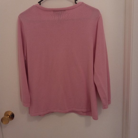 Girls' Laura Scott Pink Cardigan Size XL (18) - Picture 4 of 7
